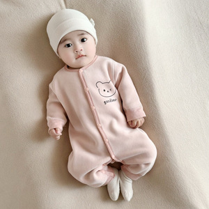 Tutina calda per neonati con interno in <span class=keywords><strong>pile</strong></span> per primavera, autunno e inverno, per bambini e bambine, per uscire, per gattonare in casa - Product Image 2