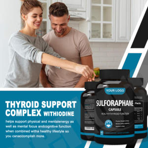 Extracto de brócoli Suplemento a base de hierbas Brócoli Sprout Pills Cápsulas antioxidantes de sulforafano orgánico 500mg Uso para adultos - Product Image 2