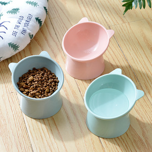 <strong>Tilt</strong> Tall <strong>Cat</strong> <strong>Bowl</strong> Cartoon Neck Brace Pet Dog Water <strong>Bowl</strong> Plastic <strong>Cat</strong> Food <strong>Bowl</strong> - Product Image 4