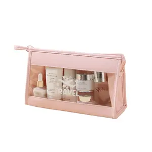 Manufacturer Custom Luxury Cloth Carry Handle Makeup Bag