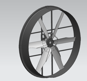 Bonawind 114'' <b>Large</b> Size Industrial & Greenhouse Industrial Pressure <b>Fan</b> Air Cooling <b>Fan</b> Ventilation <b>Fan</b> - Product Image 6