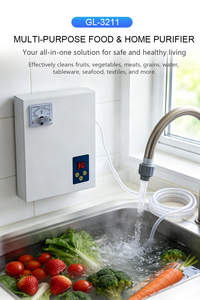 Lave-fruits et légumes en métal avec ozone pour voyage et voiture, design compact, désinfecte les surfaces, l'air et l'eau potable - Product Image 2