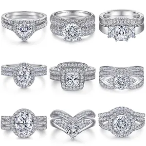 207 tùy chỉnh đồ trang sức đồ trang sức mỹ Nhẫn đối với phụ nữ đồ trang sức Rose Gold S925 Sterling Silver engagement Wedding 18K bạc 925 hợp thời trang