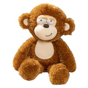 Venta al por mayor bosque marrón mono Animal peluche juguetes mono señoras agarrando muñeca juguetes de peluche - Product Image 1