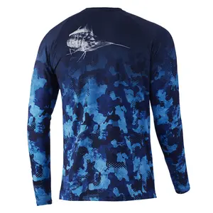 Quick Dry Long Sleeve Custom Design Performance Breathable Fishing Shirt