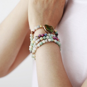 Collar de Piedras Vintage para Mujer, Collar con Colgante de Piedra en Forma de Corazón y Pulsera, Joyería para Yoga, Meditación y Regalo - Product Image 4