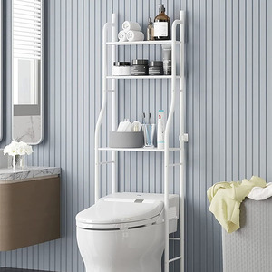 3-Tier <strong>Over</strong> <strong>the</strong> <strong>Toilet</strong> <strong>Storage</strong> Rack Multifunctional Freestanding Metal <strong>Toilet</strong> Rack Shelf Bathroom Rack <strong>Storage</strong> - Product Image 5
