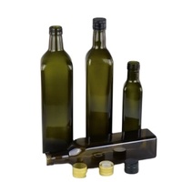 100ml 250ml 500ml 750ml 1 Litre Dorica Marasca En Vrac Antique Vert Olive Vert Flint Couleur Huile D'olive Bouteille En Verre pour Huile D'olive