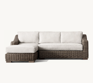 Modern Luxury All Weather Patio Garden Hotel Pool <b>Rattan</b> Set <b>Outdoor</b> Aluminium Furniture <b>Sofa</b>-Chaise Sectional - Product Image 1