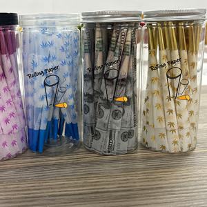 Papel de fumar pre-enrollado de 109 mm, OEM, logotipo de marca personalizado, rollo de papel cónico, accesorios para fumar, 50 unidades/lata, en stock. - Product Image 3