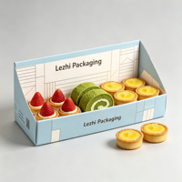 Boîte d'emballage personnalisée pour desserts avec logo, pour pâtisseries, gâteaux, petits gâteaux, beignets, et snacks, faible MOQ