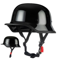 Casque de moto vintage de style allemand personnalisé, casque de moto demi-casque, casque de moto d'été, casque de moto gourd