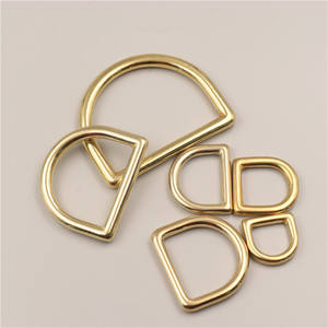 DWDP латунная металлическая пряжка 13 мм 15 мм 16 мм 20 мм 22 мм 25 мм 30 мм твердая латунь <span class=keywords><strong>D</strong></span> кольцо - Product Image 2