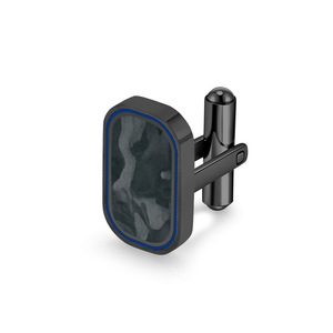 <span class=keywords><strong>Gemelos</strong></span> de moda de <span class=keywords><strong>caballero</strong></span> francés con tecnología de incrustaciones de fibra de carbono forjado de camuflaje minimalista para bodas y aniversarios - Product Image 2