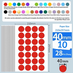 Etiquetas Adhesivas Personalizadas con Puntos de Colores, Impresión Autoadhesiva, Etiquetas para Escribir a Mano que se Pueden Pegar con Etiquetas en Blanco - Product Image 4