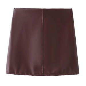 2025 mode rue moto tenues femmes à manches longues vélo veste jupe courte costumes en cuir PU Mini jupe ensembles tenues - Product Image 4
