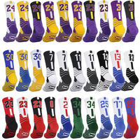 Chaussettes de basketball professionnelles personnalisées en coton peigné respirant et antidérapant pour hommes, collection 2023, vente en gros