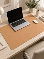 Tapis de bureau carré en liège, tapis d'ordinateur portable naturel antidérapant et résistant à l'eau pour la maison, le bureau et la table d'étude