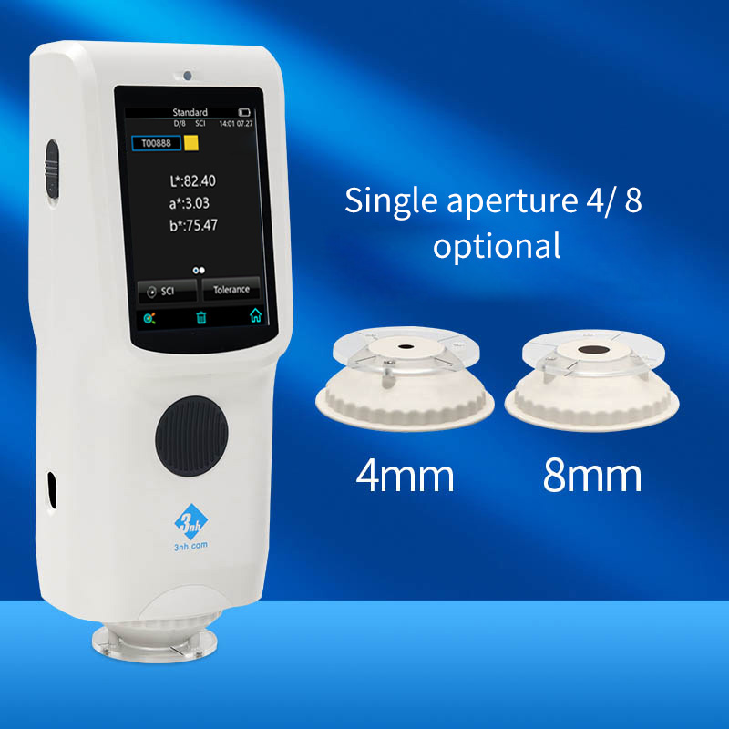 Portable 3nh Spectrophotometer 700nm CR8 Textile Fabric Colorimeter