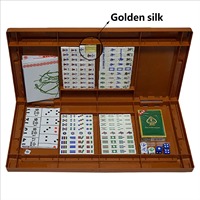 Ensemble de Mahjong de Voyage 4-en-1 Fiable, Robuste et Moderne, Qualité Professionnelle, en Acrylique Cristallin, avec Table Pliante pour l'Extérieur et la Maison