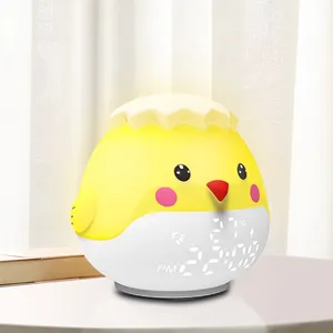 Cartoon Animal Digital Alarm Clock Children Clock Luminous Silicone Kits Animal Funny Kids Alarm Clock