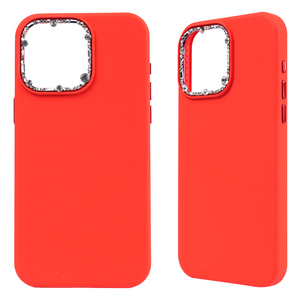 เคสโทรศัพท์สุดหรูสำหรับ iPhone ones เคสโทรศัพท์ซิลิโคนเหลวพร้อมที่ป้องกันเพชรตกแต่ง fundas silicona carcasas Para celular - Product Image 2