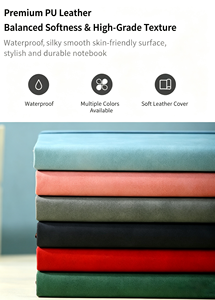 Carnet Minimaliste en Cuir Souple avec Sangle, Mini Carnet de Notes, Cahier avec Impression de Logo pour Vente en Gros - Product Image 3