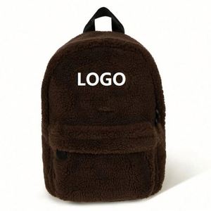 Sacs à dos en polaire sherpa personnalisés, mignons, décontractés, sportifs, de voyage, pour l'école, pour filles - Product Image 4