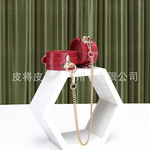 SP bondage restraint leather <b>collar</b> men's and women's leather set adult <b>BDSM</b> sex toy genuine leather teasing sexy - Product Image 4