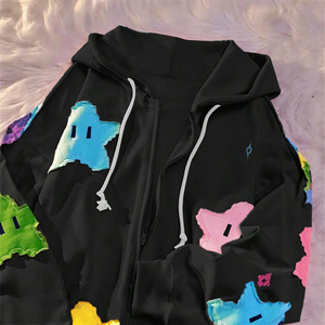 Y2028 Hot Bán Bán Buôn Sao Dây Kéo Túi Thêu Phim Hoạt Hình Cô Gái Áo Thun Áo - Product Image 2