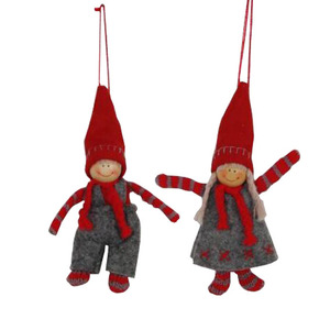 Bambole di Babbo Natale e elfo per decorazioni Festive - Product Image 5