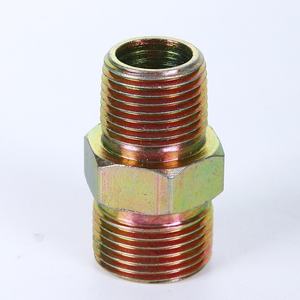 Une extrémité plate une extrémité pouce filetage inversé droit fer vis connecteur hydraulique raccords de tuyauterie connecteur de Transition - Product Image 3