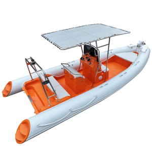 Zhenbo 680A coque en fibre de verre profonde V bas nervure <span class=keywords><strong>bateau</strong></span> pêche sport <span class=keywords><strong>bateau</strong></span> <span class=keywords><strong>rigide</strong></span> avec auvent en T - Product Image 5