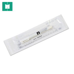 Rotulador profesional quirúrgico con Regla de medición y 6 etiquetas, seguro para la piel - Product Image 5