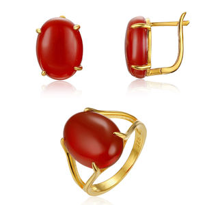 XZY Nouveaux bijoux tendance, argent sterling 925, argent, <span class=keywords><strong>cornaline</strong></span> <span class=keywords><strong>de</strong></span> <span class=keywords><strong>Madagascar</strong></span>, boucles d'oreilles à fermoir anglais pour femmes - Product Image 2