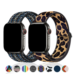Bracelet de montre en nylon élastique réglable à double boucle Upro pour Apple Watch 38 mm 40 mm 42 mm 44 mm 45 mm 49 mm - Product Image 6