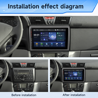 Radio Mobil BQCC 9" Layar IPS, Pemutar DVD MP5, FM AM RDS, Carplay, Multimedia Stereo, Head Unit Kendaraan Universal, Warna-warni, USB-C