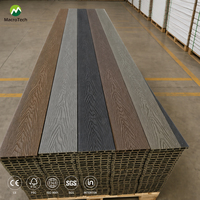 Planches de terrasse en WPC pour extérieur, panneaux de sol en composite bois-plastique creux, imperméables, résistants aux intempéries, antidérapants, grain de bois, jardin