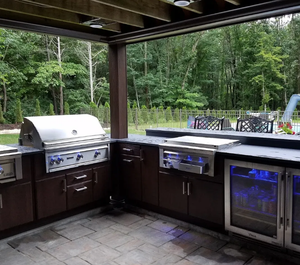 เตาอบบาร์บีคิวกลางแจ้งดีไซน์แบบมืออาชีพพร้อมเตาอบ - Product Image 1