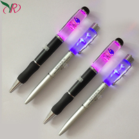 Stylo flottant magique en plastique de stylo de lumière de LED de prix usine avec le flotteur liquide pour des buts promotionnels