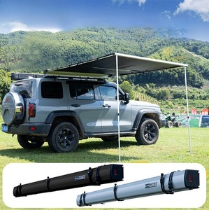 Tragbares Doppelschicht-Markisen zelt mit Aluminium rahmen Wasserdichte quadratische Oxford-Leinwand struktur für Camping im Freien - Product Image 3