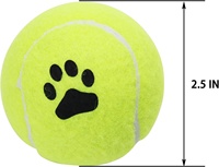 Balle de tennis pour chien en caoutchouc personnalisée avec logo imprimé WALD OEM, professionnelle, pour l'entraînement sur la plage, la pratique du lancer, 65 mm