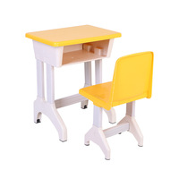 Meubles d'école pour enfants, bureau et chaise en plastique pour enfants, tables et chaises pour élèves de maternelle et d'école primaire