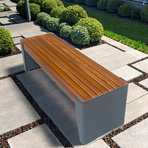 مقعد مع أثاث حضري مجلفن من الصلب مقاعد فناء خارجية في المناطق الحضرية مقاعد عمومية حضرية - Product Image 2