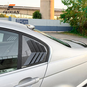 Achterruit louvers sticker voor <span class=keywords><strong>3</strong></span>-serie E46 4-deurs 1998-2005, ABS materiaal, sportieve stijl, exterieur tuning kit, groothandel - Product Image 4