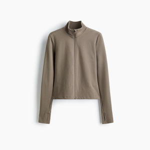 Chaqueta Deportiva Ligera para Mujer, con Cierre Frontal, para Invierno, para Gimnasio, Fitness, Running, Secado Rápido, Elástica, Suave, Deportiva, Activa - Product Image 4