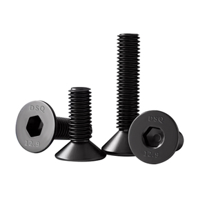 Tornillo de Cabeza Avellanada con Hexágono Interno, Grado 12.9, Métrico, con Recubrimiento Anticorrosión Negro y Superficie Antideslizante - Product Image 4