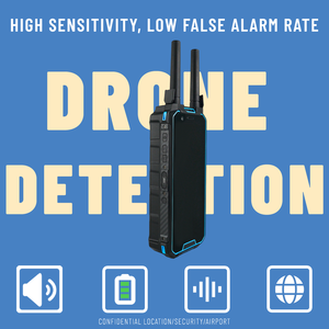 เครื่องตรวจจับโดรนแบบพกพา ตรวจจับโดรน 2.4G 5.8G พร้อมสัญญาณเตือน ระบุตำแหน่ง UAV FPV Dji ติดตามเส้นทาง ระบุตำแหน่ง นักบิน ป้องกัน - Product Image 5