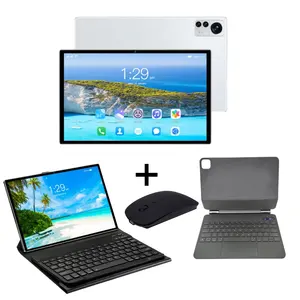 2024 New arrival Top Android Tablet X12 Dual SIM Cards with Mouse Keyboard 10.1 Big Screen Business Tablet support Office