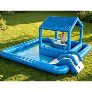 Bar flottant gonflable en PVC pour <span class=keywords><strong>piscine</strong></span> extérieure / Tentes gonflables pour enfants / Sièges de <span class=keywords><strong>piscine</strong></span> pour enfants / Idéal pour les fêtes en extérieur / Utilisation résidentielle - Product Image 2